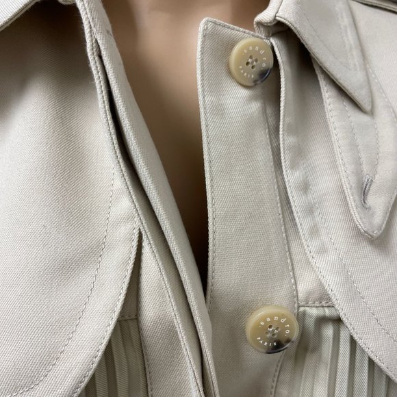 Vino Pleated Trench Coat - Picture 6 of 9